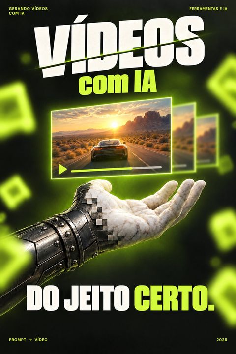 Prévia da capa: Vídeo com IA