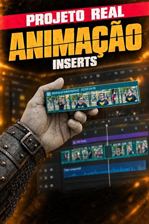 Capa do módulo Projeto real, Inserts e animação